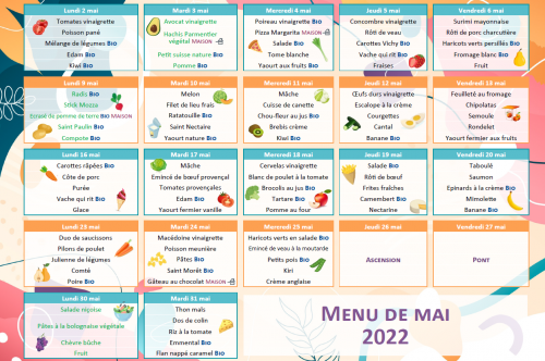Menu de mai