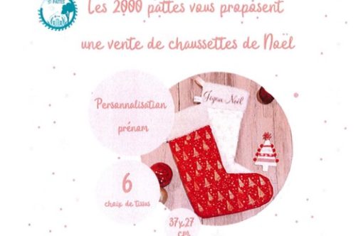 Vente de chaussettes de Noël