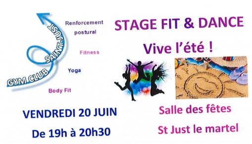 Stage Fit & Dance samedi 20 juin