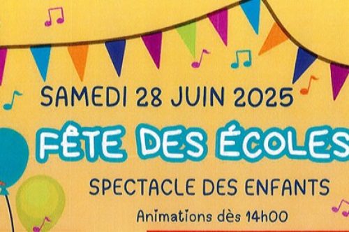 Fête des écoles le samedi 28 juin 2025