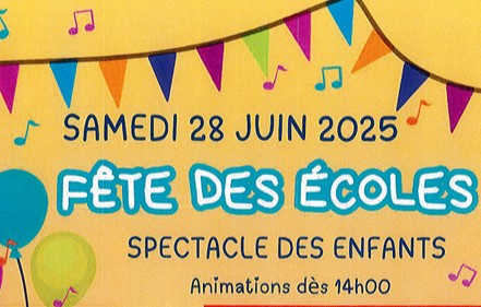 Fête des écoles le samedi 28 juin 2025
