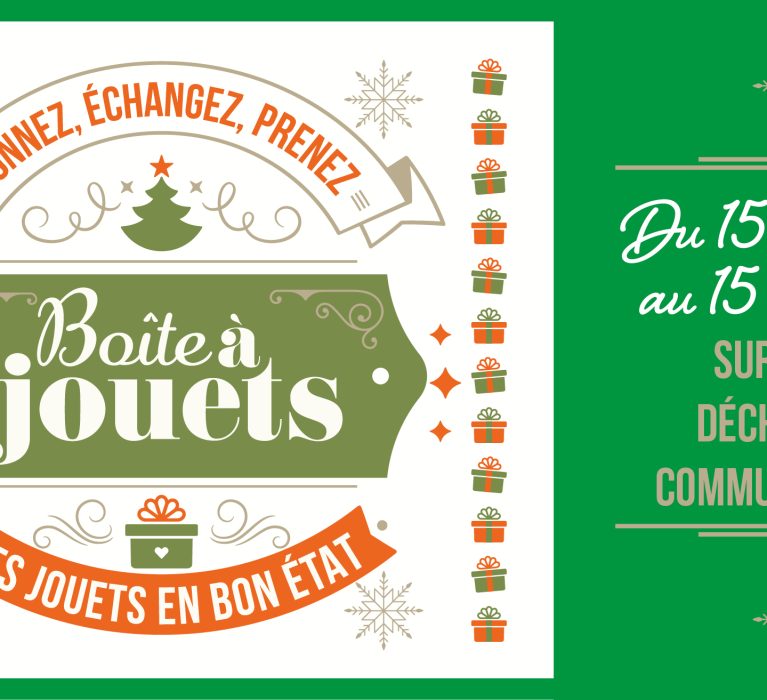 Boîte à jouets dans les 11 déchèteries communautaires