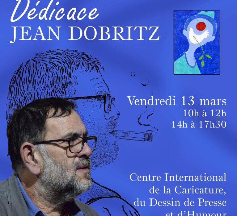 Dédicace Dobritz au centre international du dessin de presse