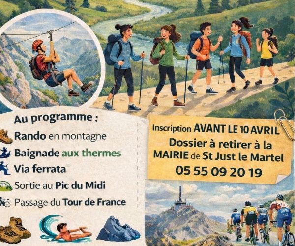 Séjour ados juillet 2026