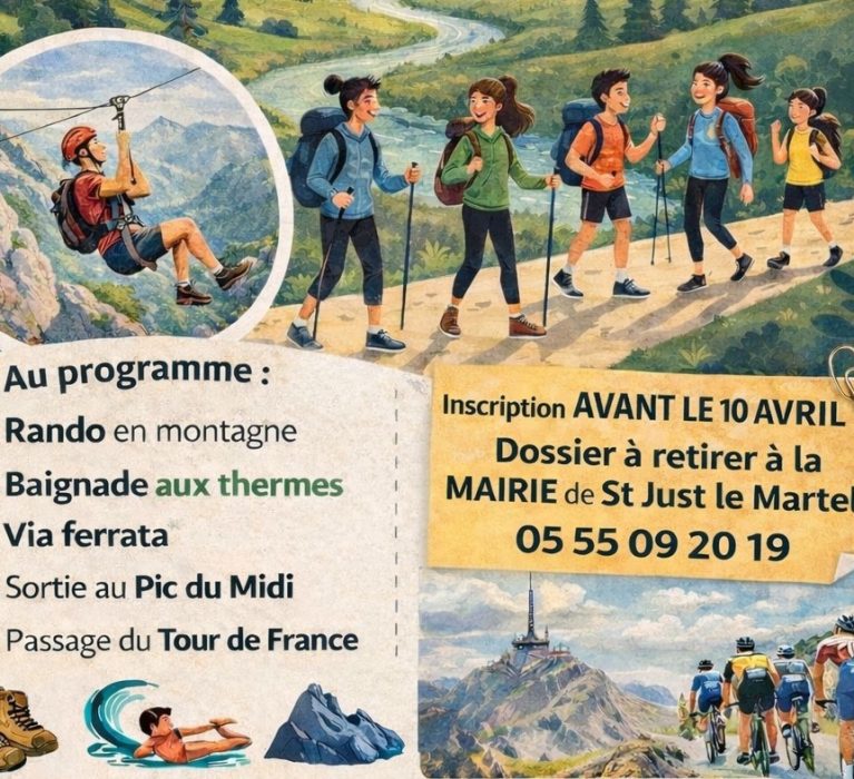 Séjour ados juillet 2026