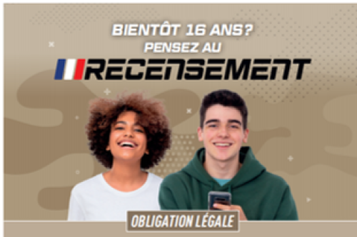 Bientôt 16 ans? Pensez au recensement