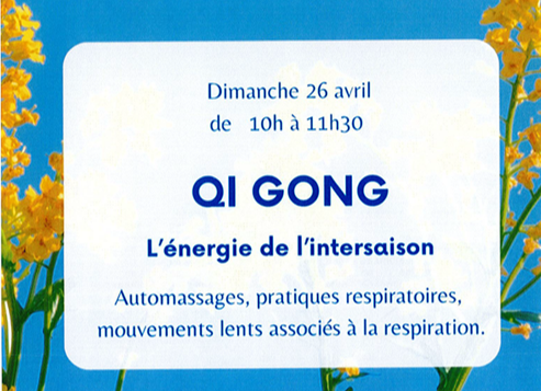 Stage de Qi Gong – Dimanche 26 avril