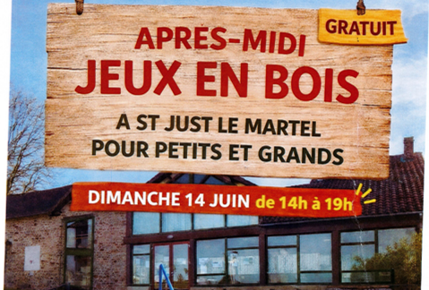 Après-midi jeux en bois – dimanche 14 juin