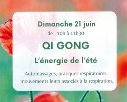 Stage de Qi Gong – Dimanche 21 juin