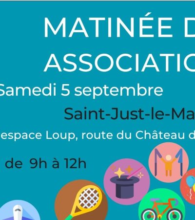 Matinée des associations – Samedi 5 septembre