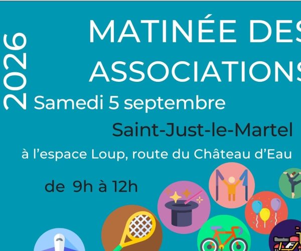 Matinée des associations – Samedi 5 septembre
