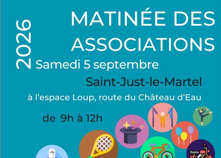 Matinée des associations – Samedi 5 septembre