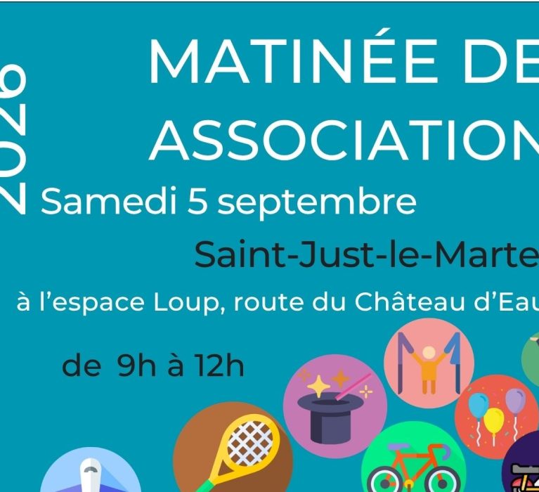 Matinée des associations – Samedi 5 septembre